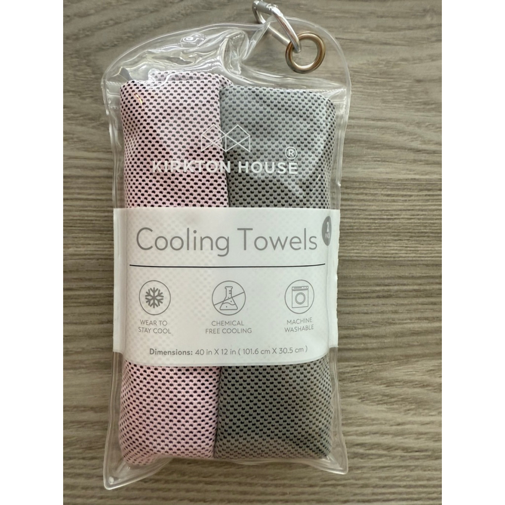 Unisex Kirkton House Cooling Towels One Size Pink Gray